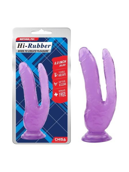 Dildo podwójna penetracja 2 końcówki penis 20cm